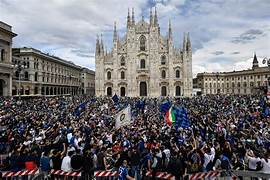 Inter Milan fans at San Siro Stadium